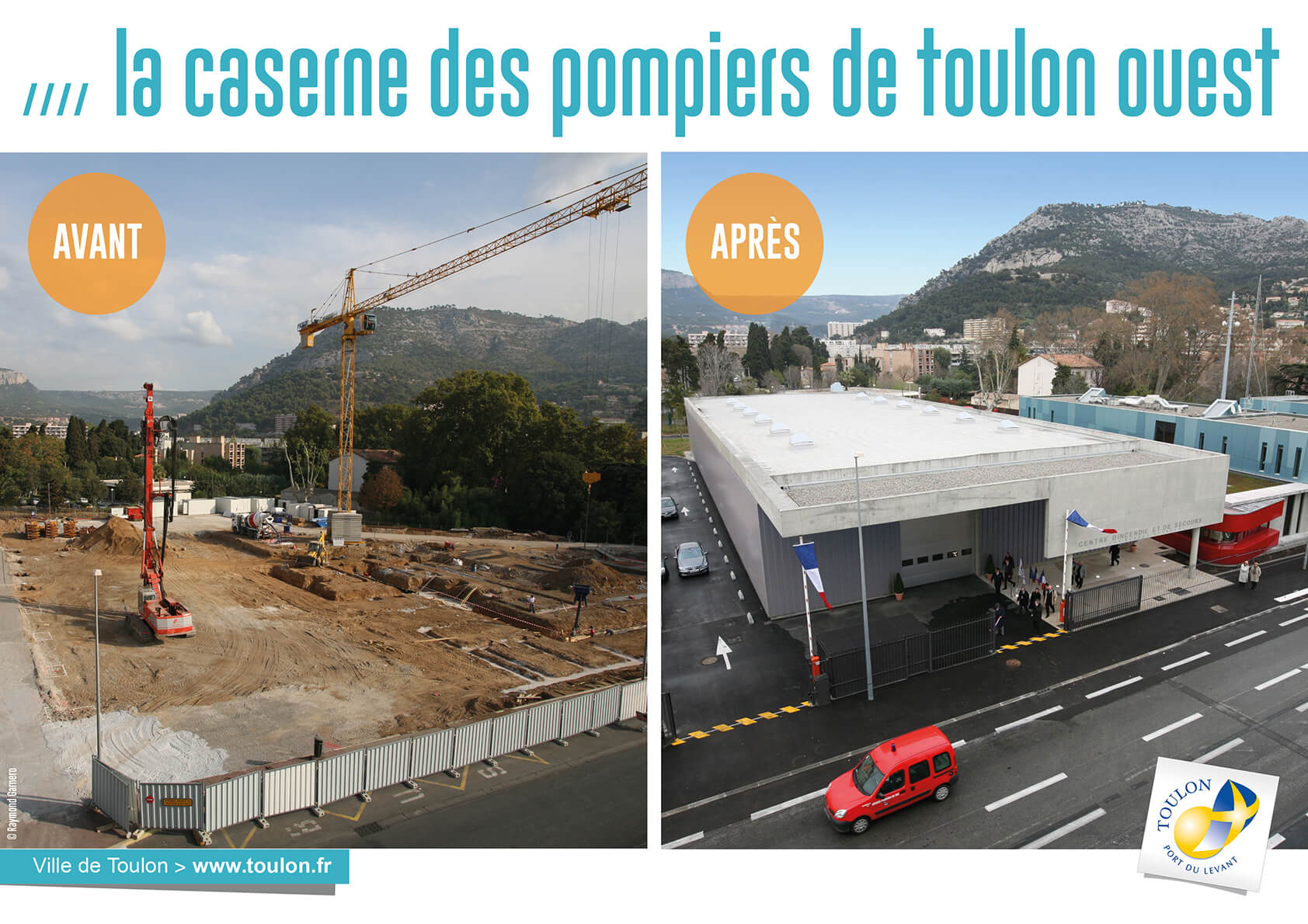 La caserne des pompiers de toulon-ouest