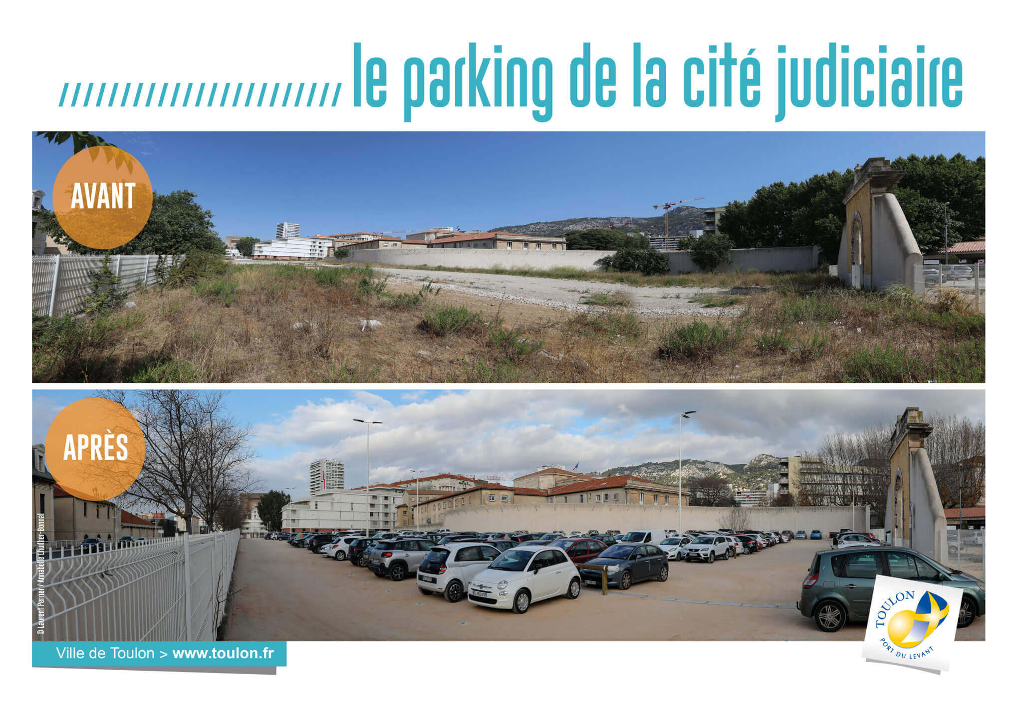 Le parking de la cité judiciaire