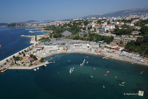 Les plages du Mourillon à Toulon