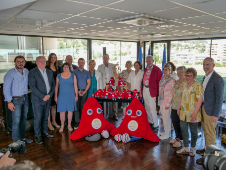 conférence de presse flamme olympique 2024 à Toulon 