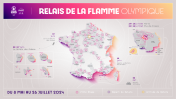 Plan relais flamme olympique 2024 à Toulon